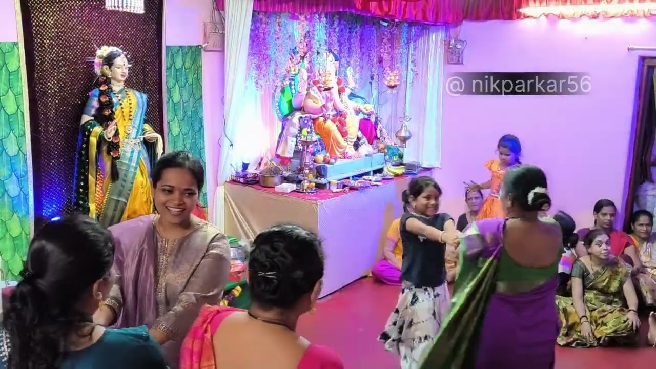 Kokan#कोकणातील #पारंपरिक #गौरी गणपती जागर 2025 😍#घरटणवाडी नांदरुख मालवण part 1