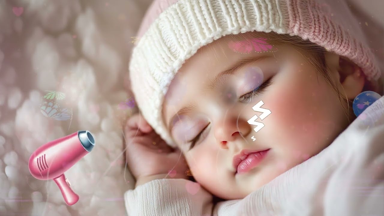 เสียงไดร์เป่าผม White Noise Black Screen 2026 | Baby Sleep Fast No Ads 3 Hours