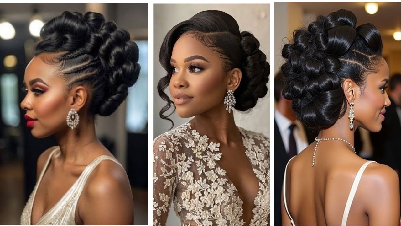 Elegant Chic Occasional Natural Hair Updo