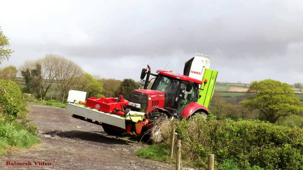 Mowing for Silage with Big Red Beasts!