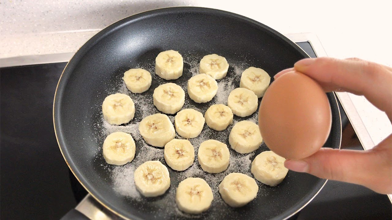 Знаменитый торт с 1 яйцом и 2 бананами