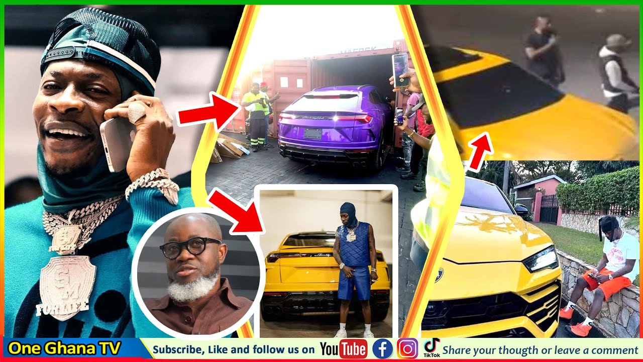 EOCO Returns Shatta Wale’s Yellow Lamborghini As His Purple One Lands In Ghana