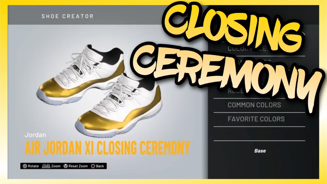 NBA 2K20 Shoe Creator - Air Jordan 11 &ldquo;Closing Ceremony