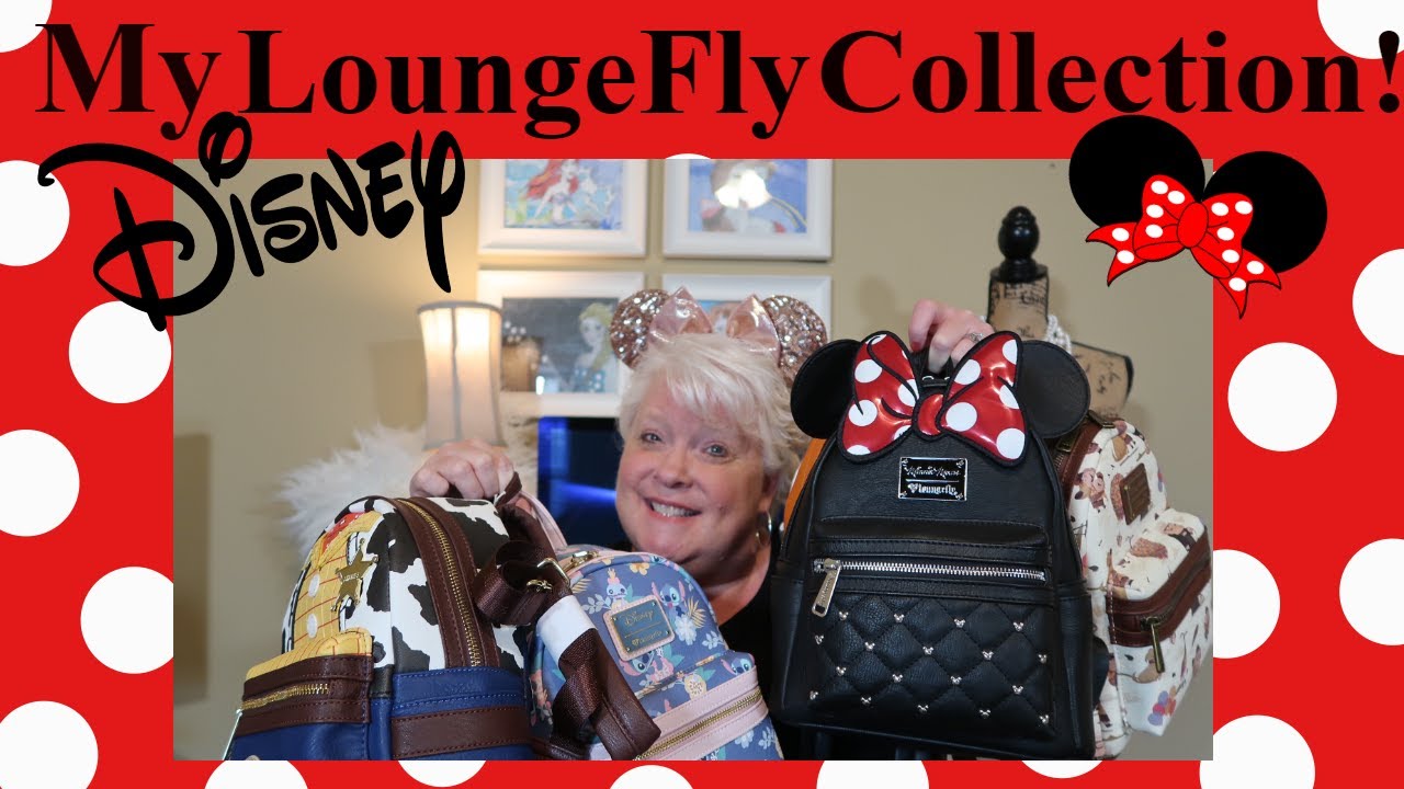 My Disney LoungeFly Handbag and Backpack Collection! Wallet & Cosmetic Too!