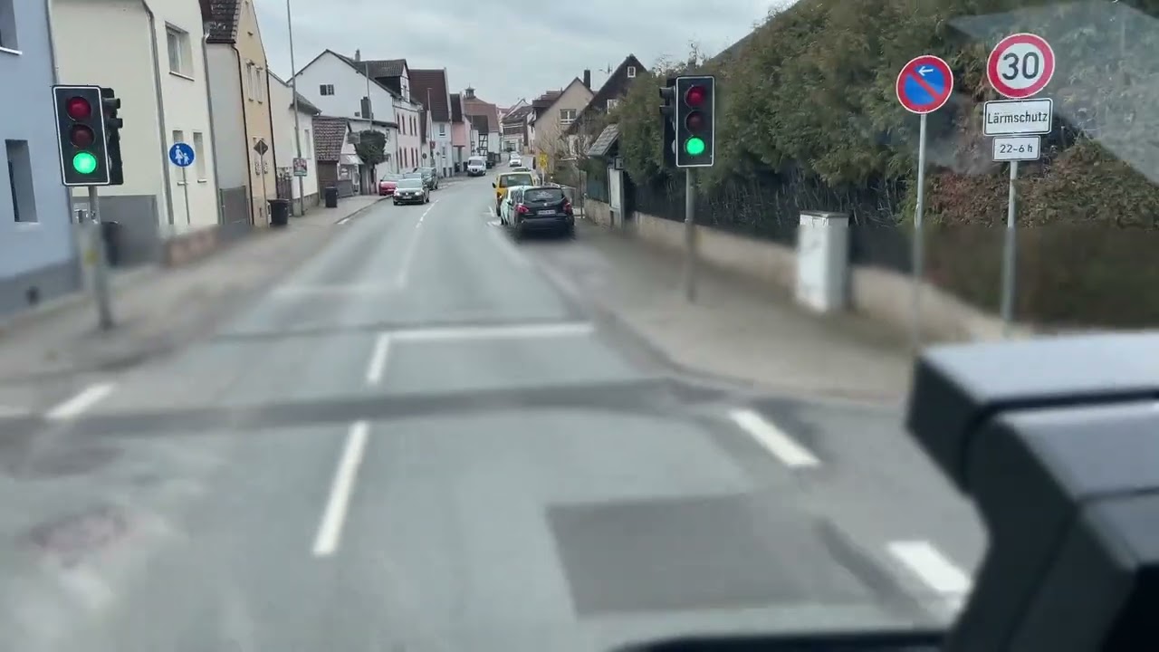 Germany Fuel Tanker | Gas Station Exit & Narrow Village Streets (Truck POV, No Music)