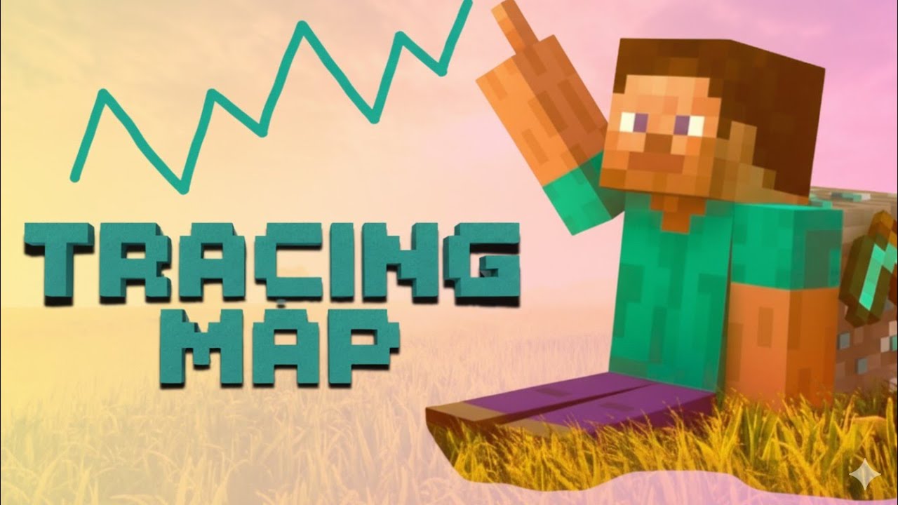 Minecraft – Satie - Relaxing Tracing Map for Kids 👆🎵 Gymnopédie