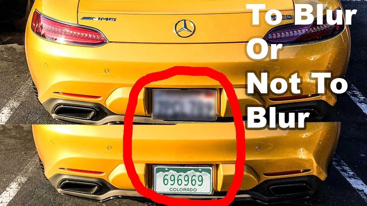 Should you share your licence plate# on the internet? (Discussion)