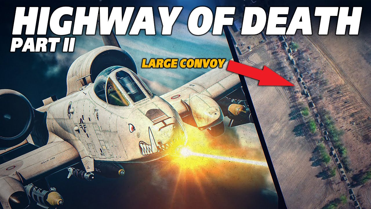 GAU-8 Vs Everything | A-10C Warthog Vs Massive Convoy | Digital Combat Simulator | DCS |