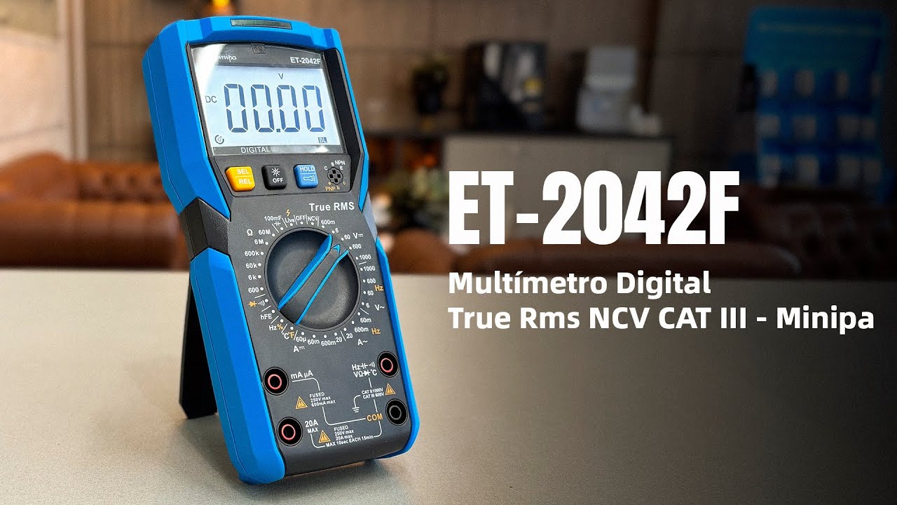 ET-2042F Mult&iacute;metro Digital True Rms NCV CAT III - Minipa