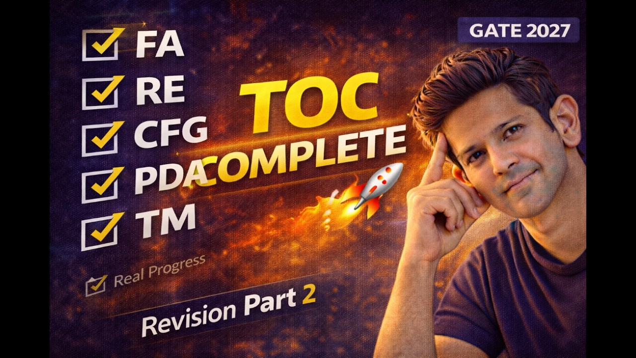TOC Revision Part 2 | Complete Theory of Computation in One Go | GATE 2027
