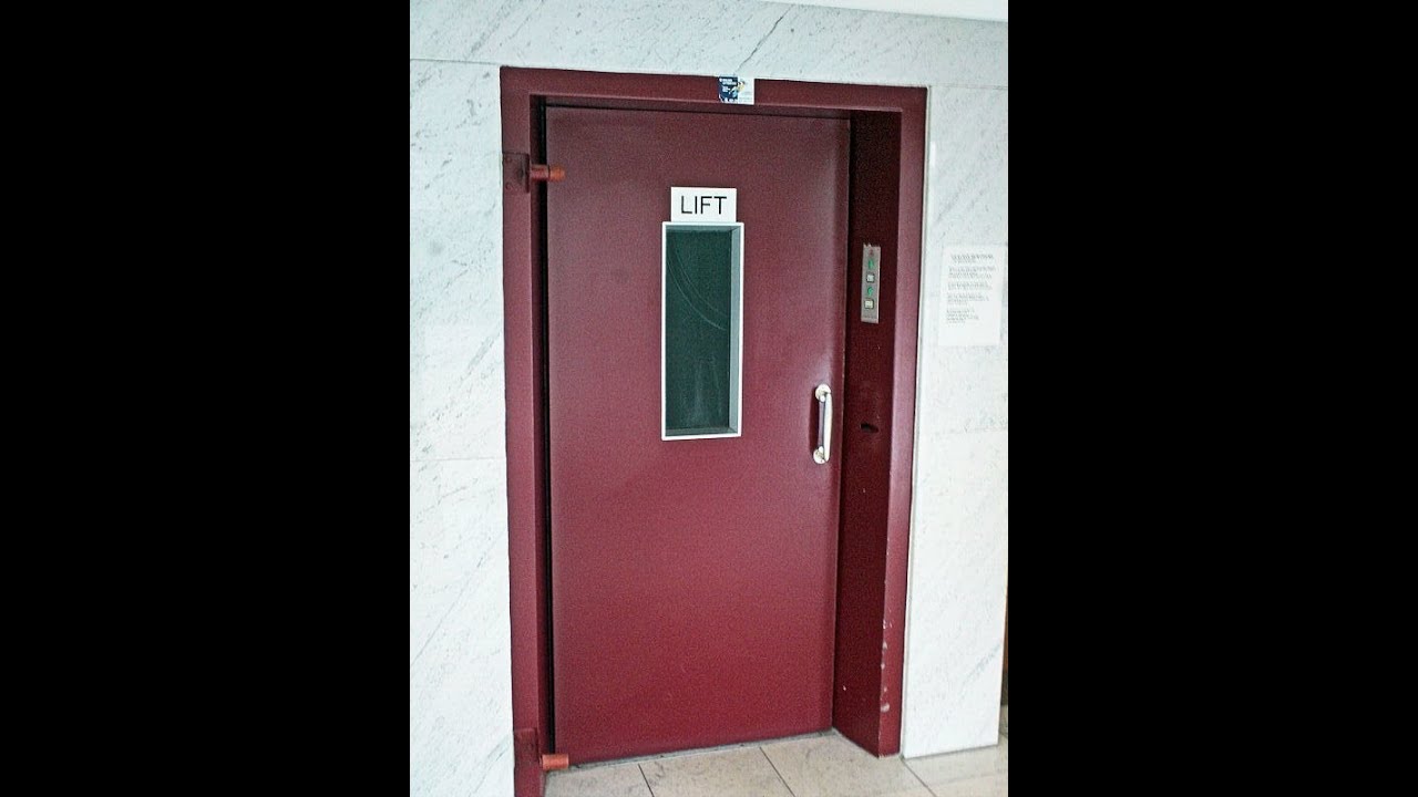 1965 amazing original Delnoz elevator at flats, Oranjeplein, Maastricht, Netherlands