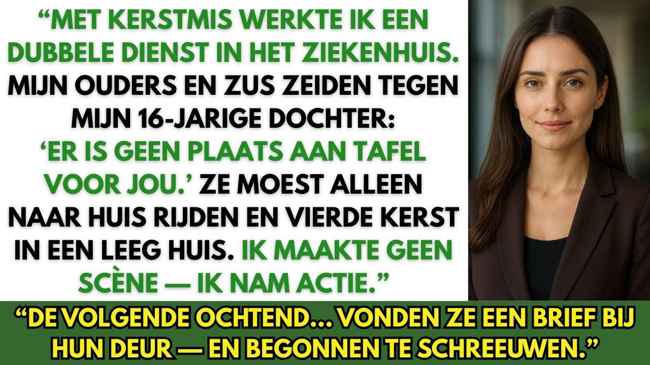Mijn Dochter Vierde Kerst Alleen, Omdat Mijn Familie Zei: ‘Geen Plaats Aan Tafel Voor Haar.’