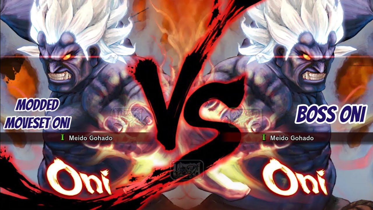 Ultra Street Fighter IV - Modded Moveset Oni vs Boss Oni