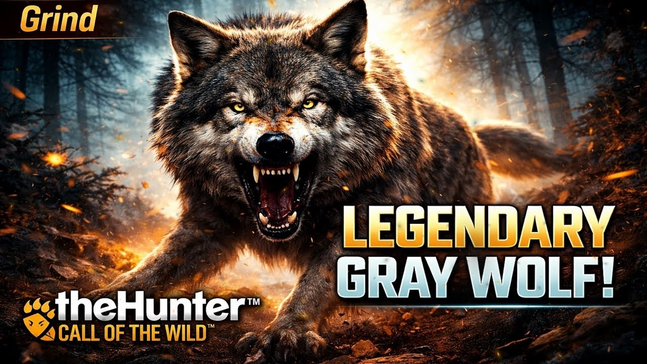 🐺🔥 GREY WOLF GRIND  🏆 Legendary Management in theHunter Call of the Wild