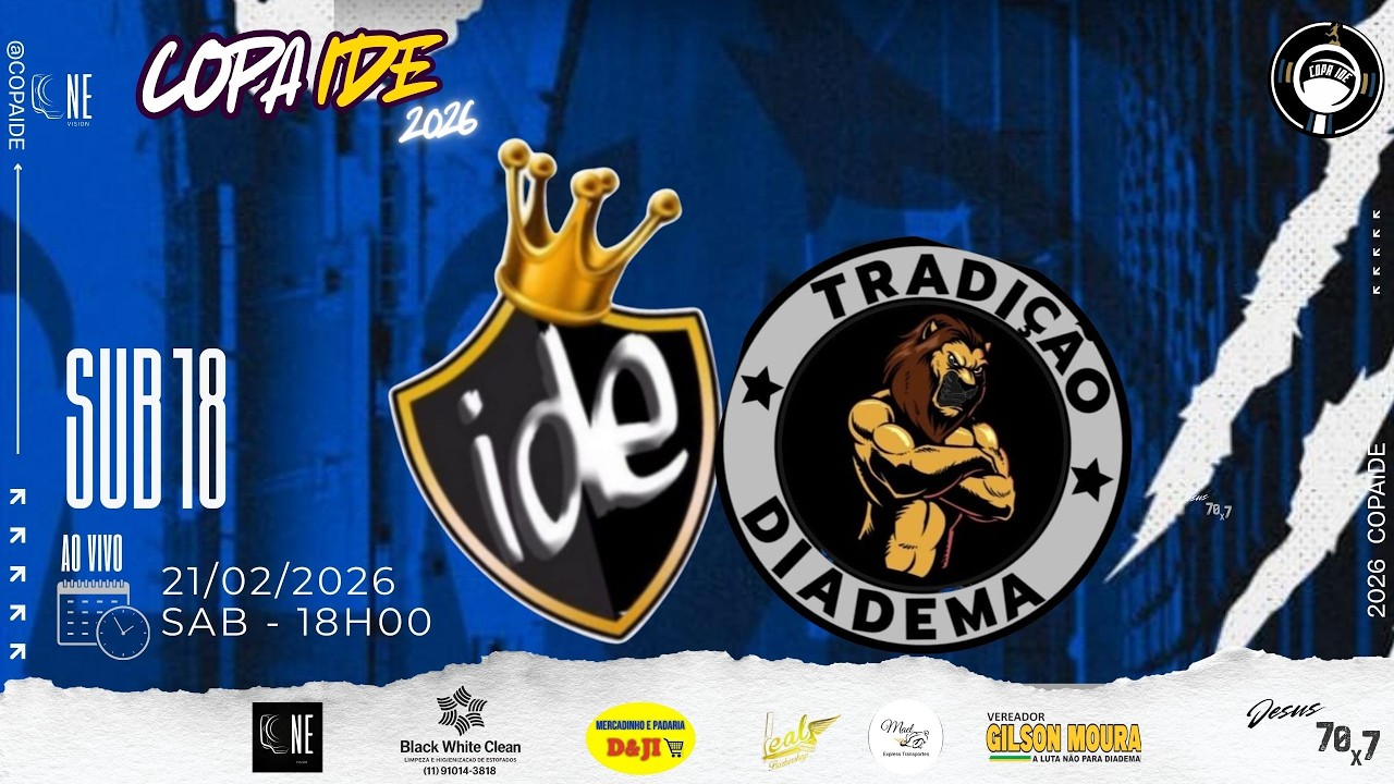 IDE X TRADIÇÃO - SUB 18 || CI26 || 21/02