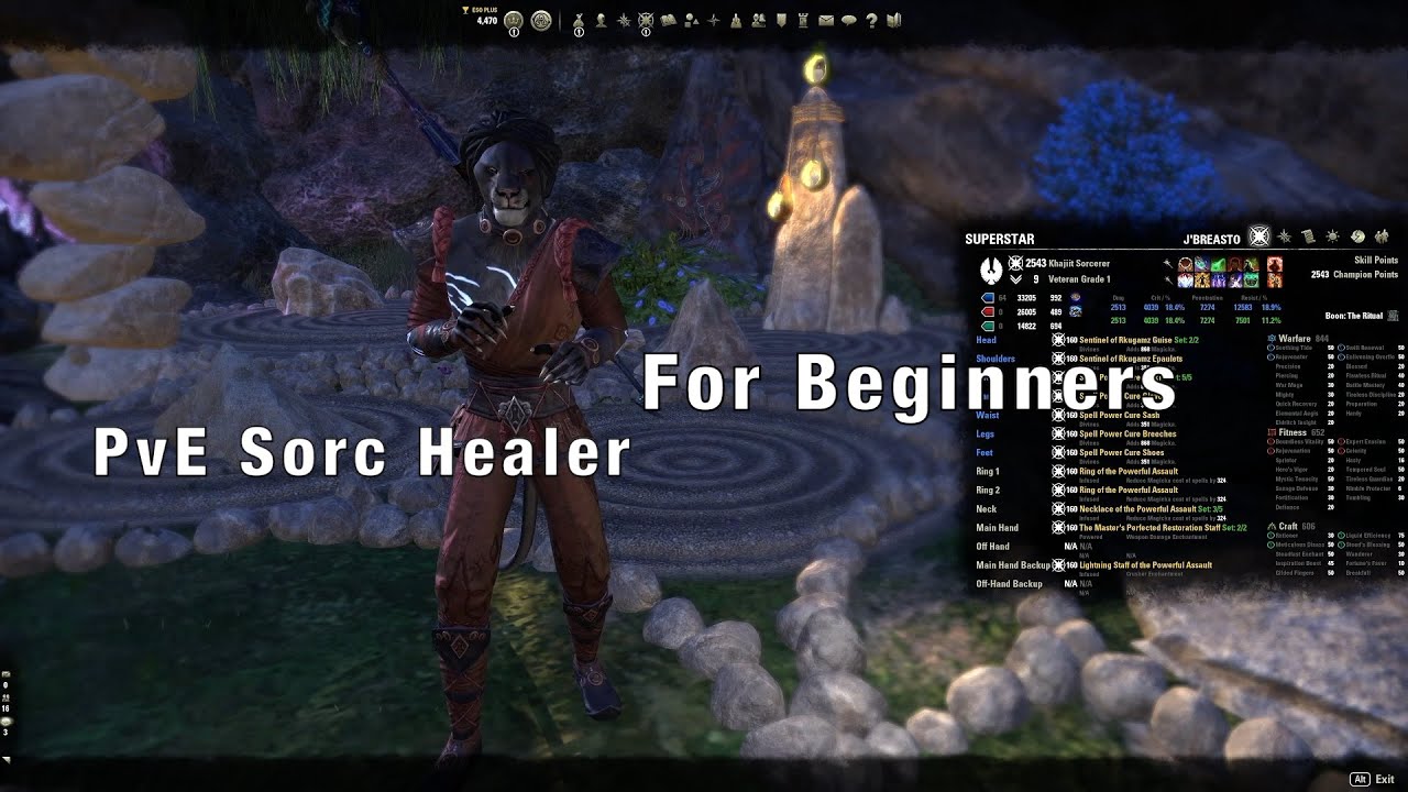 ESO Sorcerer Healer PvE билд для новичков [Краткое руководство]
