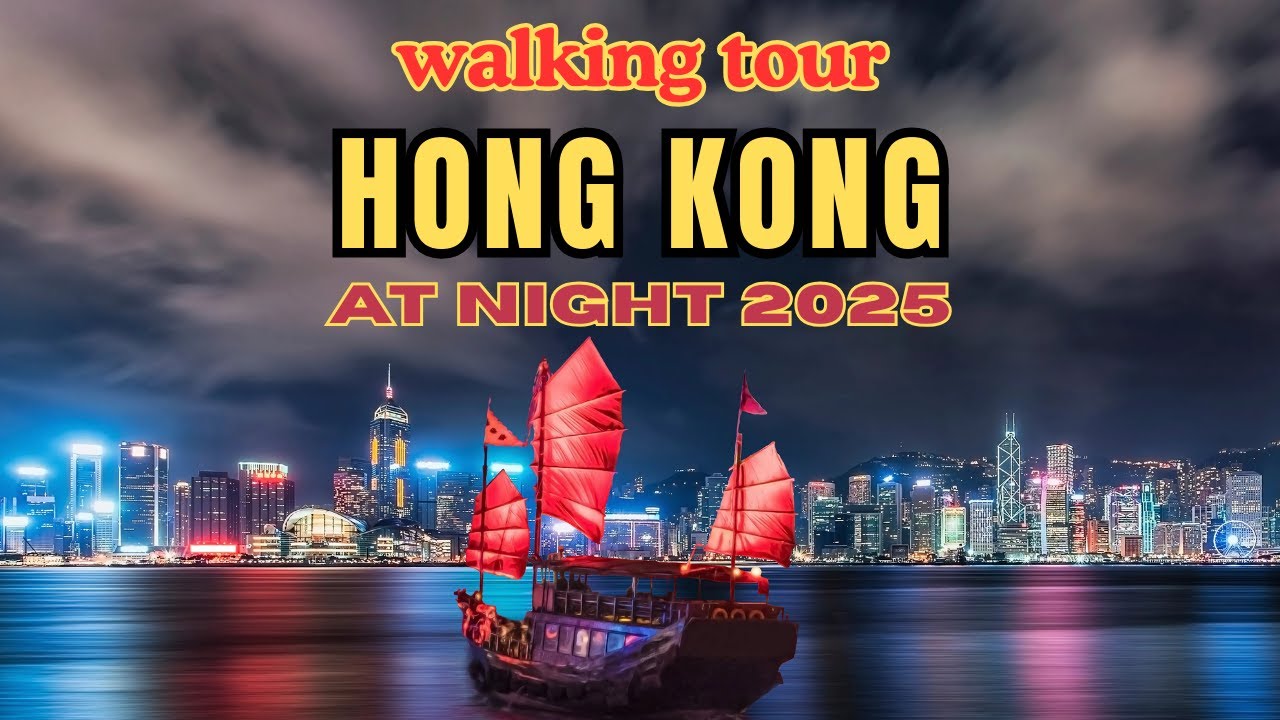 Night Walking Tour Hong Kong 🇭🇰 : Breathtaking 4K Video