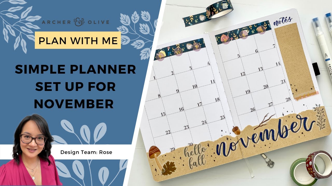 Simple Planner Set Up | November Plan With Me