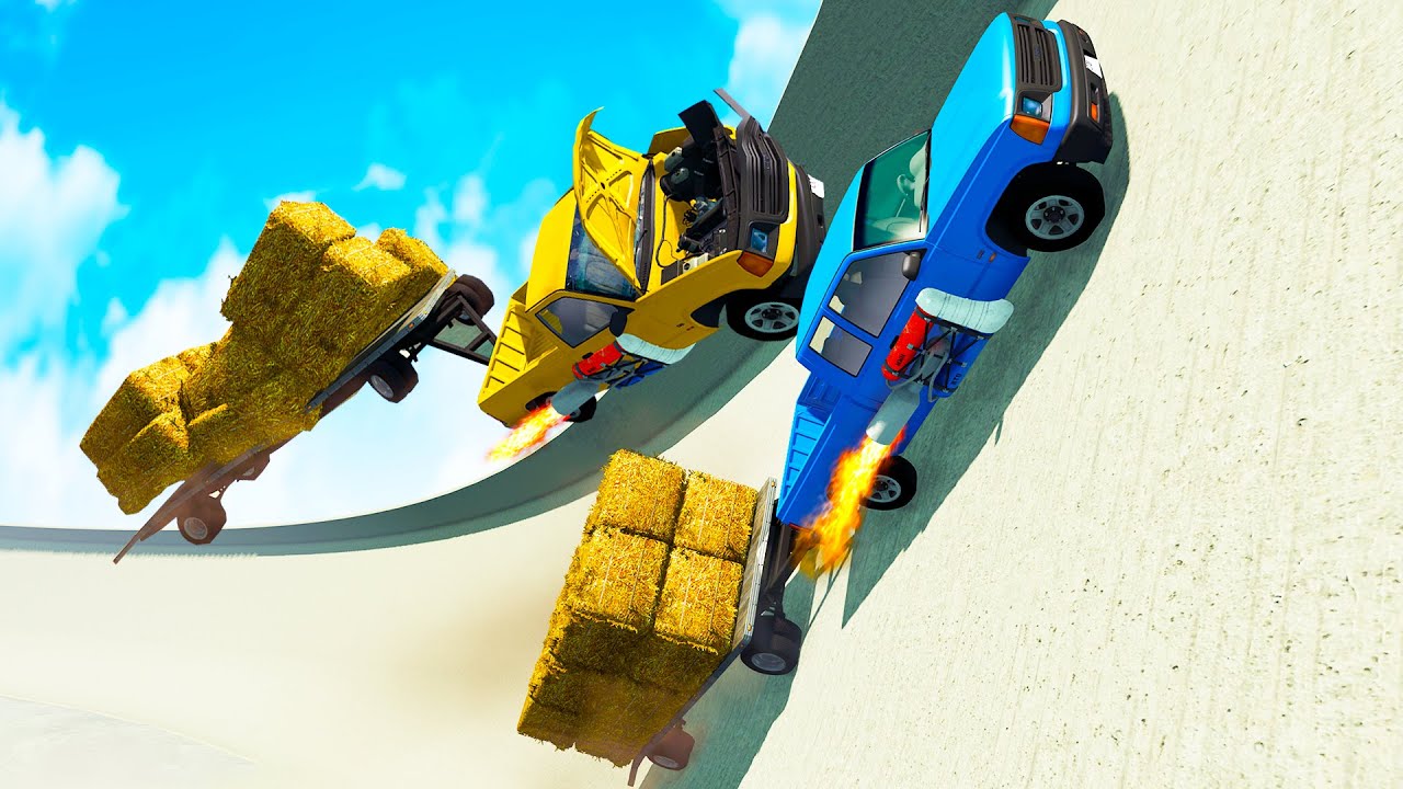We Invented Extreme Trailer Racing and Everything Went Wrong in BeamNG Multiplayer!