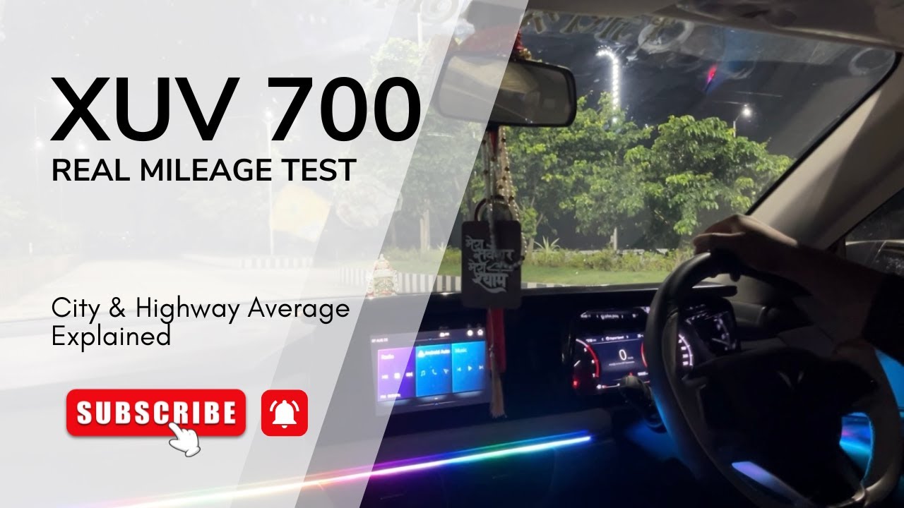 XUV700 Real Mileage Test | City & Highway Average Explained