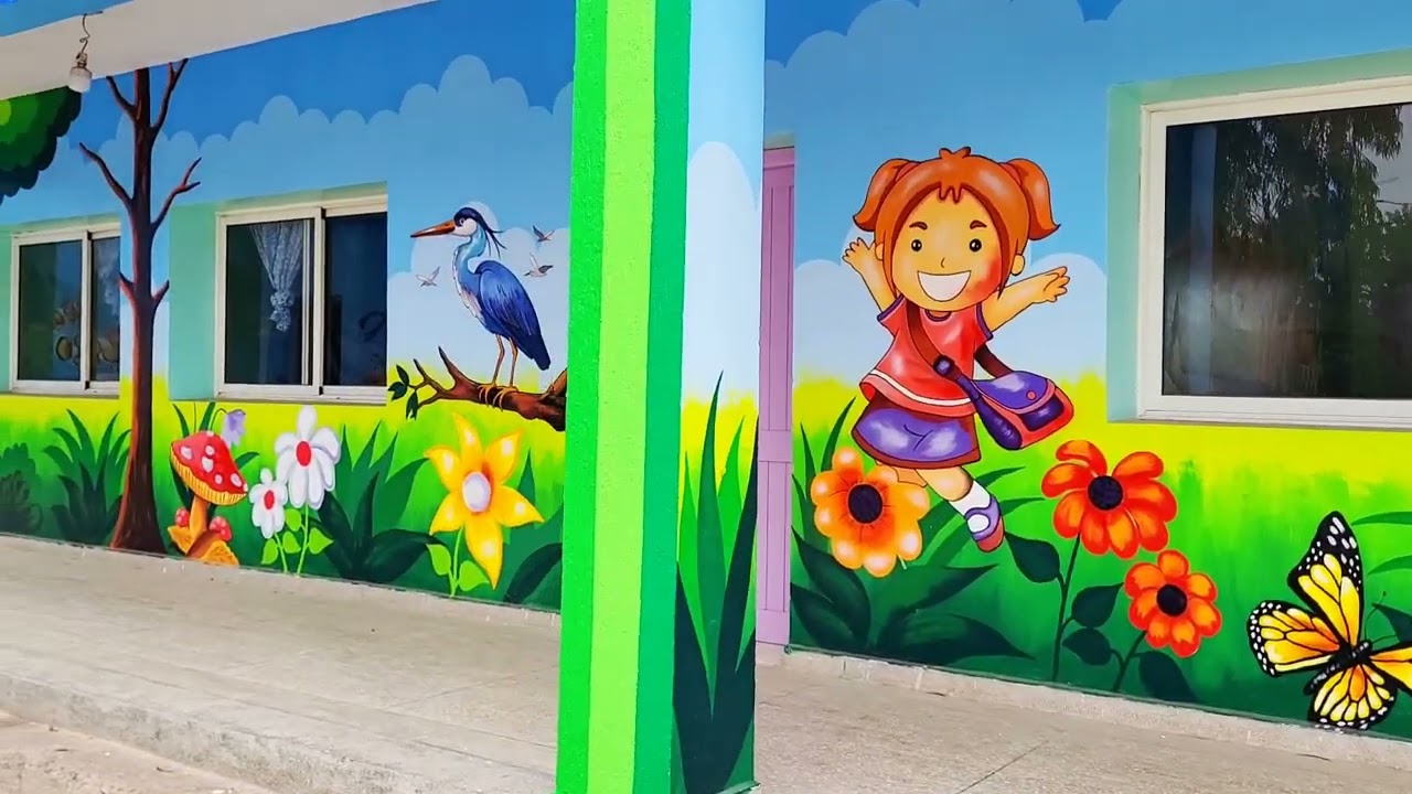 جداريات مدرسية رائعة