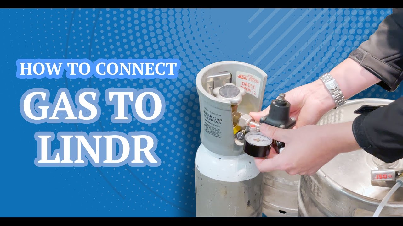 How to connect gas to a Lindr unit