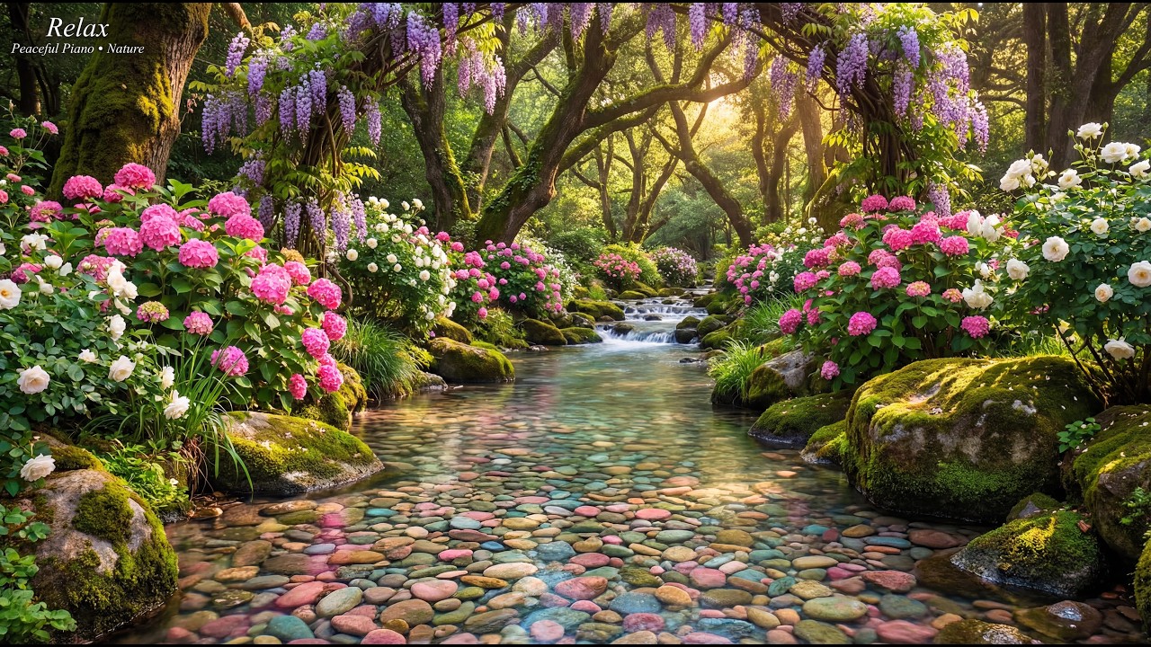 Peaceful Piano Music 🌿 Relaxing Music for Stress Relief, Beautiful Nature Scenery, Healing & Calm