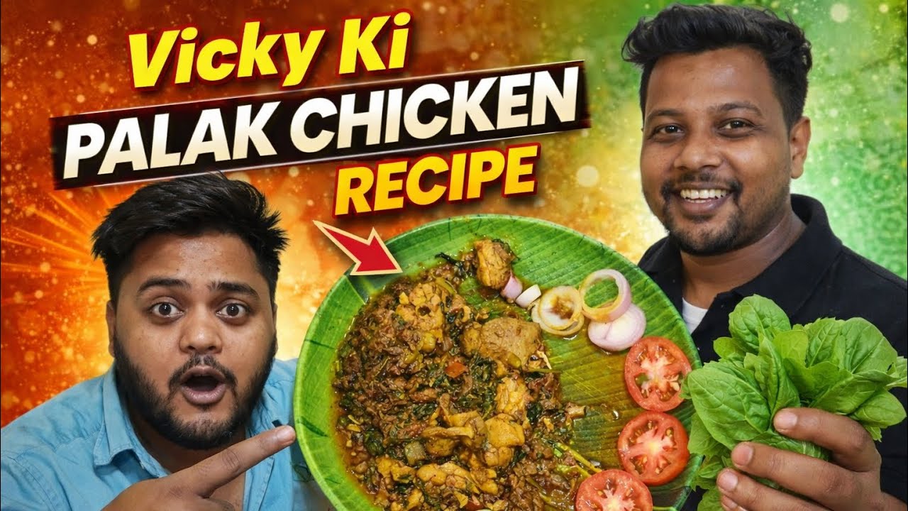 Vicky Ki Special Palak Chicken 😍 | Masaledar & Spicy Recipe | Full Cooking Video