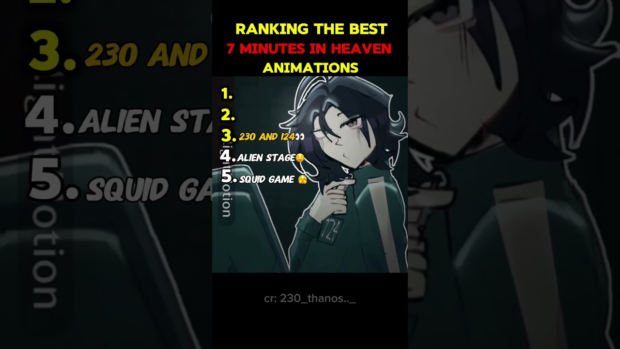 Ranking The Best 7 Minutes in Heaven #squidgame #ranking #animation #alienstage #thanos #rank #art