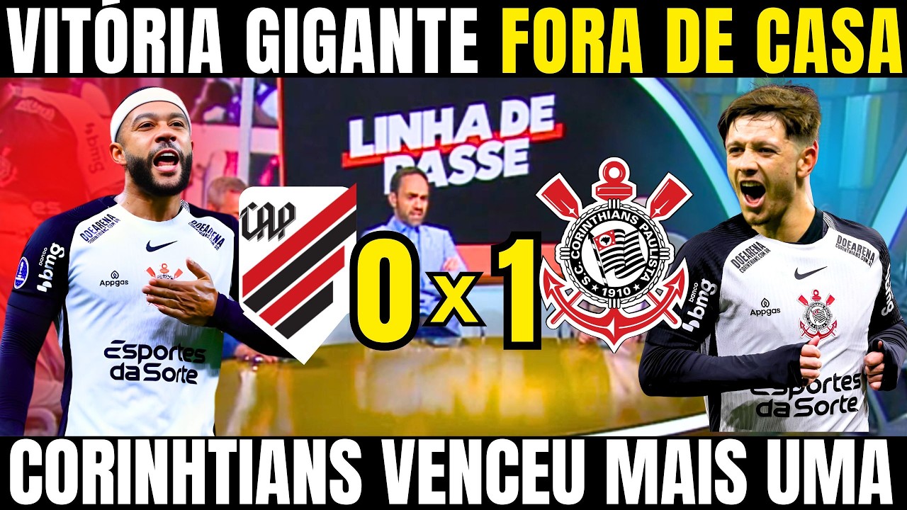 PÓS JOGO DA VITÓRIA GIGANTE DO CORINTHIANS FORA DE CASA! BAITA GOLAÇO DE RODRIGO GARRO