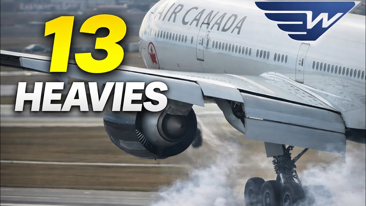 HEAVY LANDINGS! 13 Widebody Jets Touching Down at YYZ
