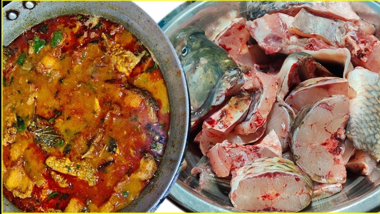 Fish Curry Cooking, Bata Masala Fish Curry Cooking, Tapa Bihari