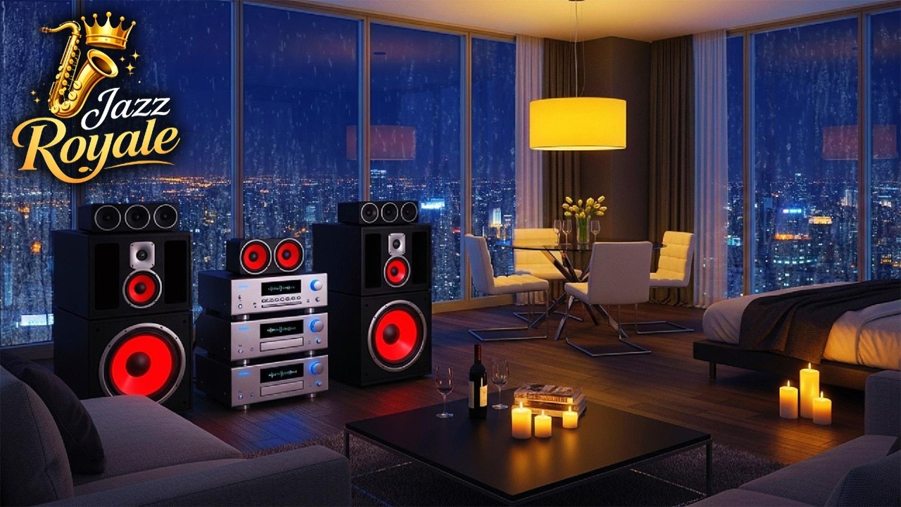 Romantic City Night Jazz 🌙 Smooth Jazz Music for Relaxing, Study & Cozy Love Night
