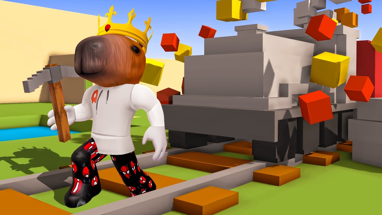 CONSTRUYENDO TRENES en ROBLOX