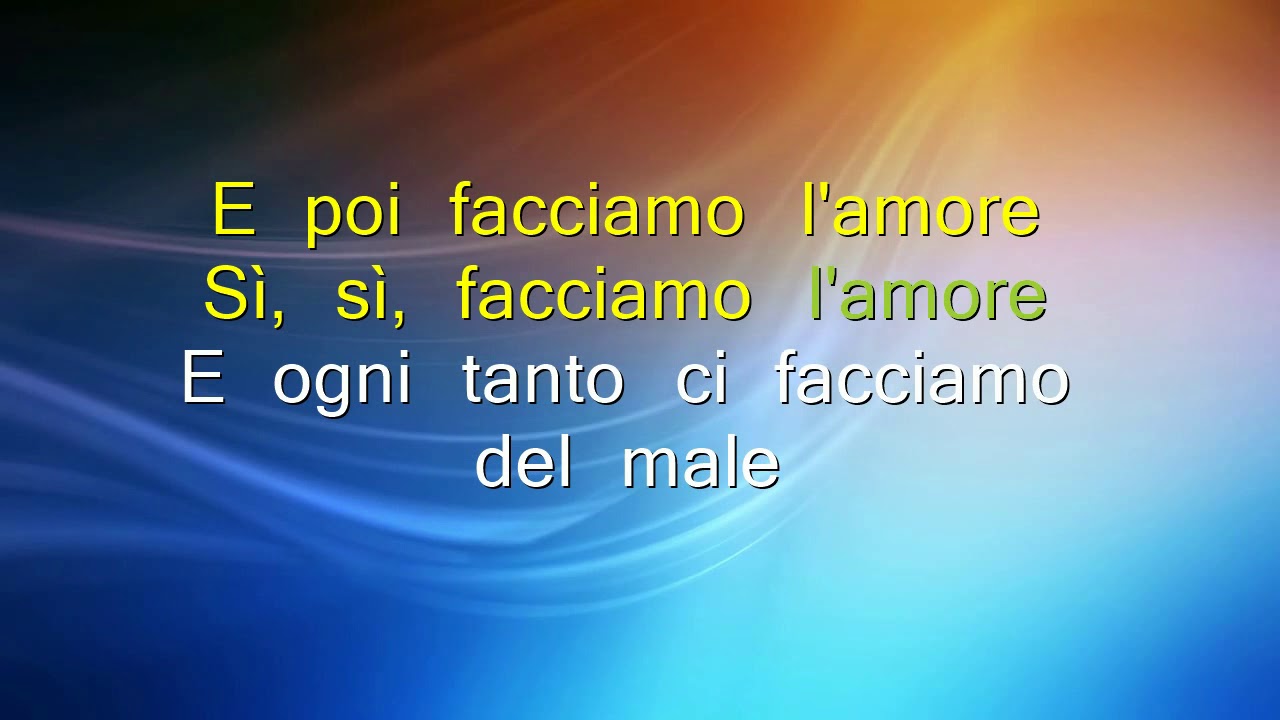 Ci stiamo sbagliando - Luca Carboni - KARAOKE