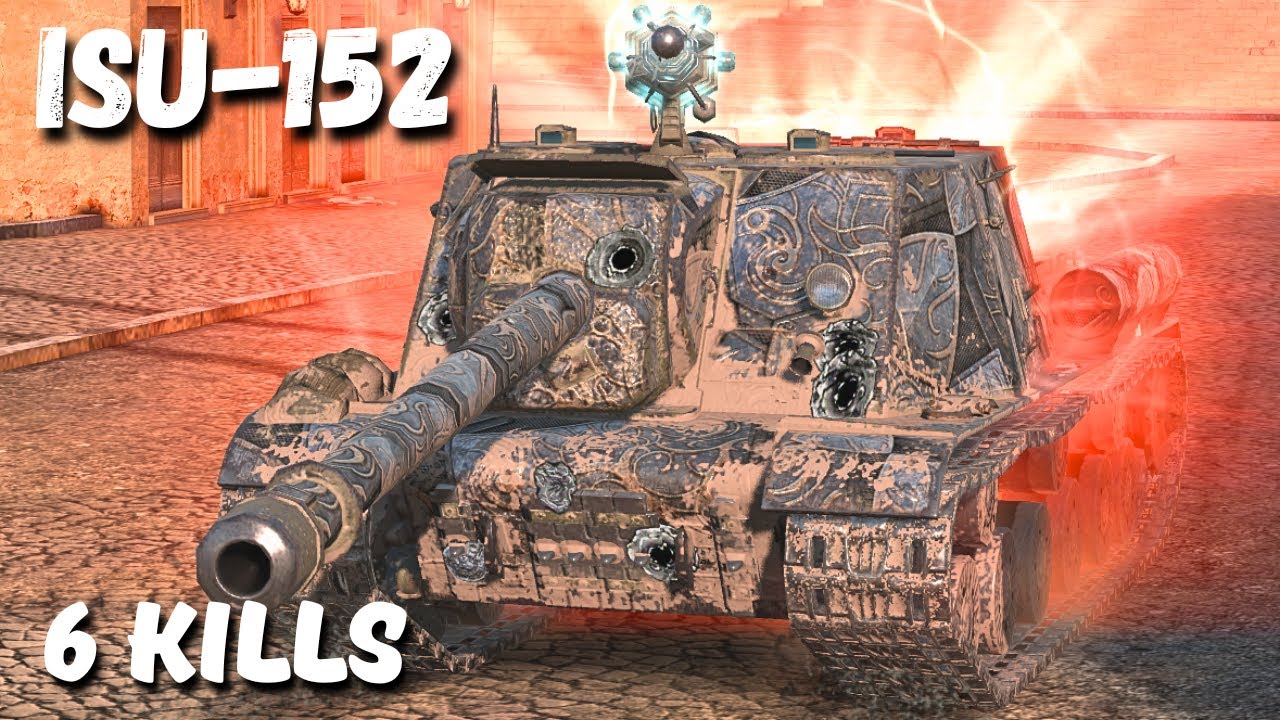 ISU-152 - 6 KILLS | 25,5 K Damage, WoT Blitz Replay