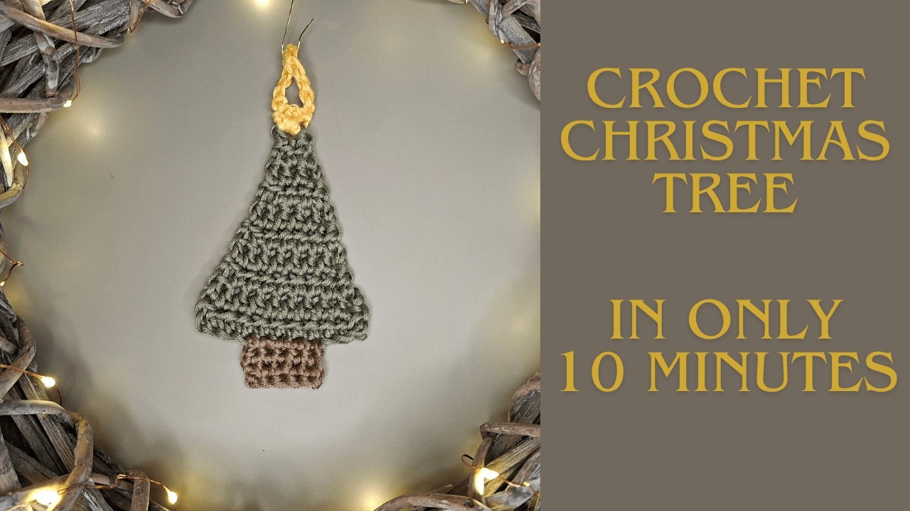 Crochet Tree Ornament Tutorial | Scrap-Yarn Friendly!