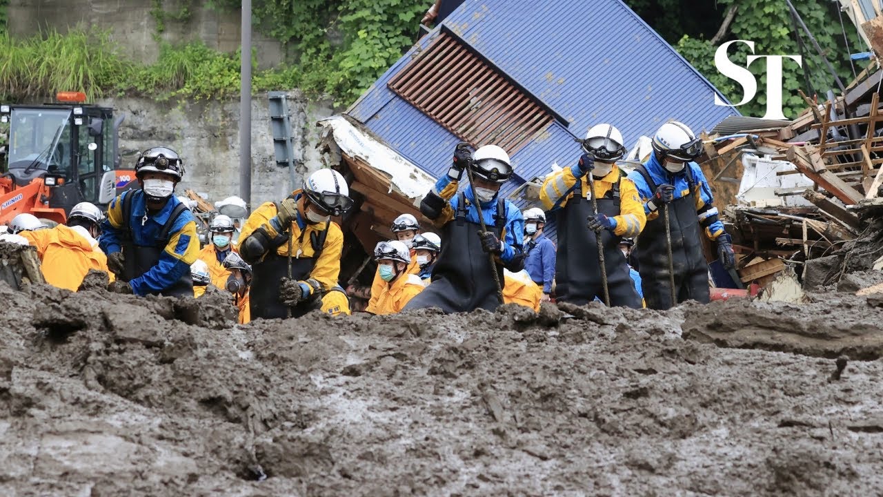 Japan's landslide rescue, with about 80 missing