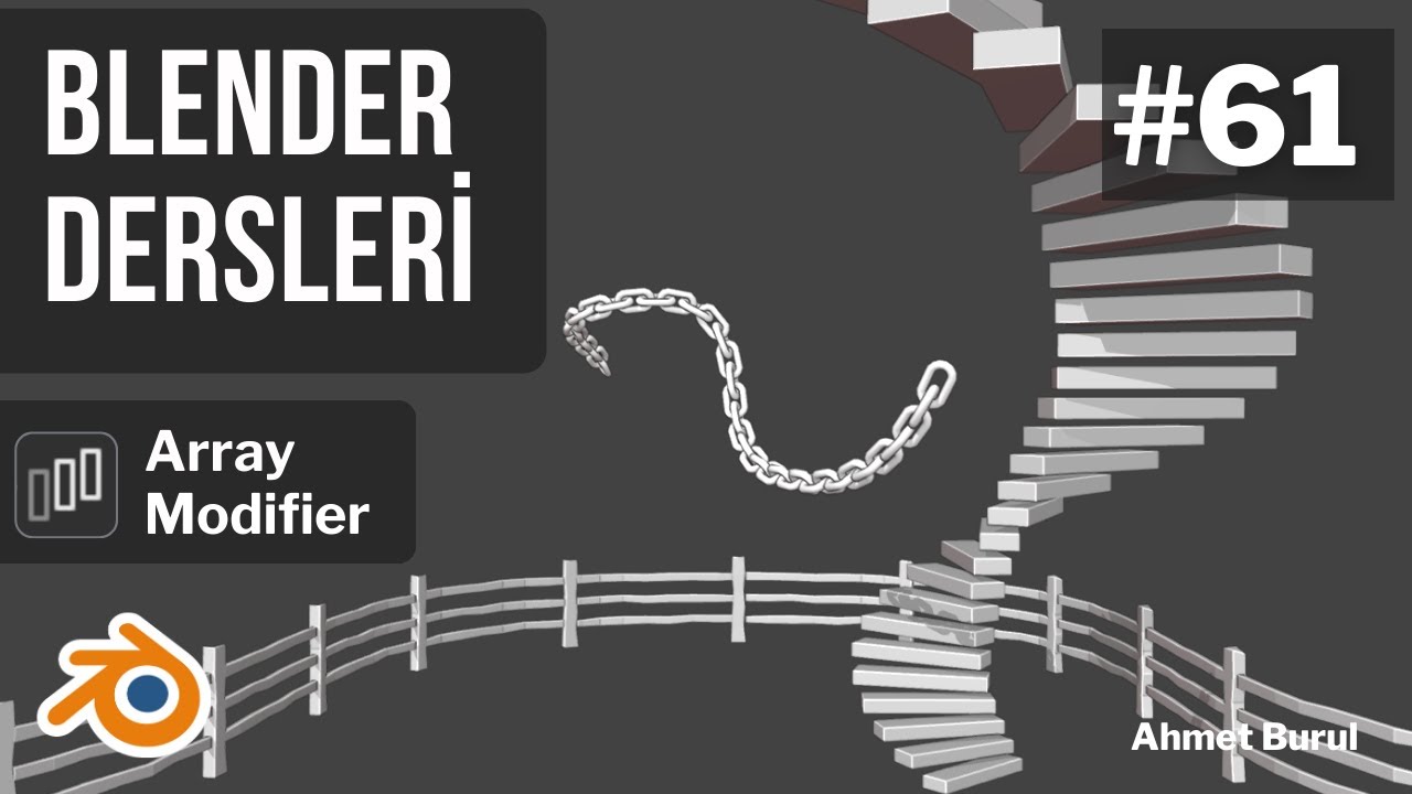 Blender Dersleri - Array Modifier - 100 Derste Blender 3D #61