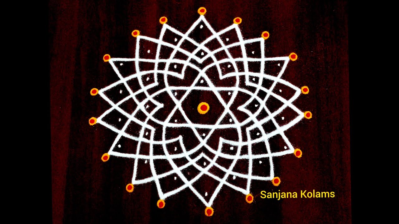 2091. Easy Simple and Beautiful KambiKolam for Tamil Newyear specialRangoli Friday& Festival Rangoli