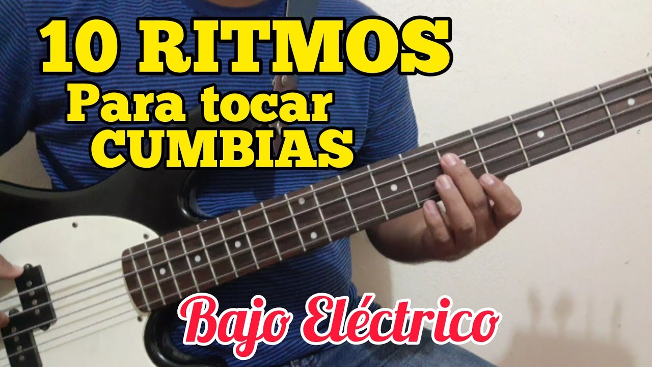 Aprende 10 RITMOS para TOCAR CUMBIAS en Bajo Eléctrico