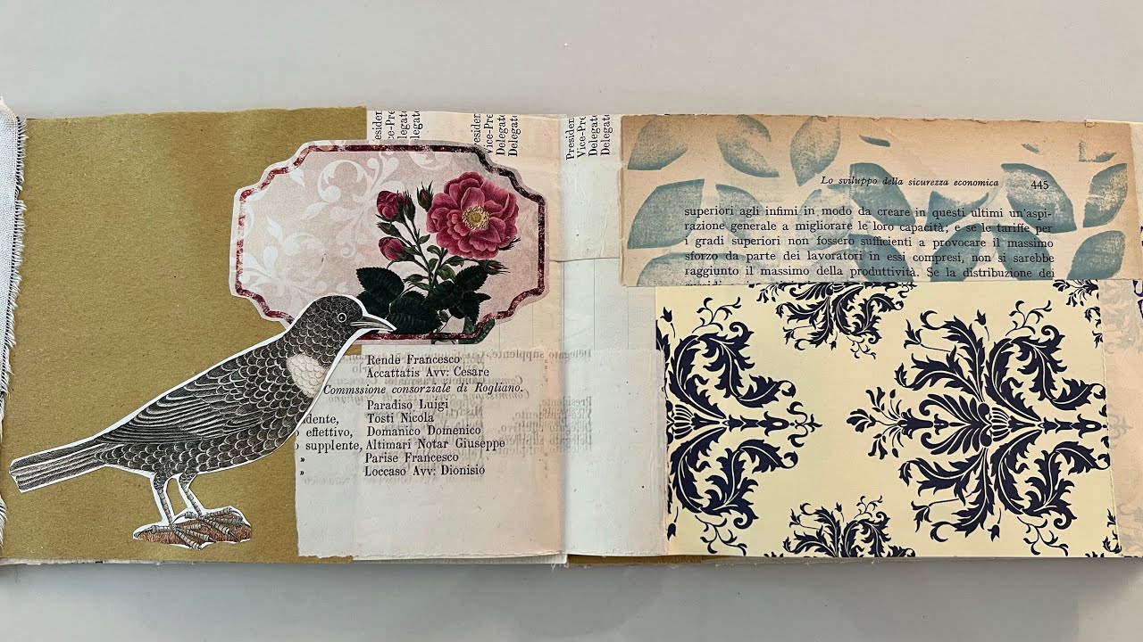 #JunkJournalJuly 2023 | TUTORIAL making an accordian style journal EP 01