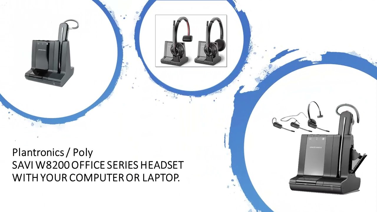 HOW TO SETUP YOUR PLANTRONICS/ POLY SAVI W8200, W8210, W8220, W8240, W8245 WITH YOUR PC OR LAPTOP.