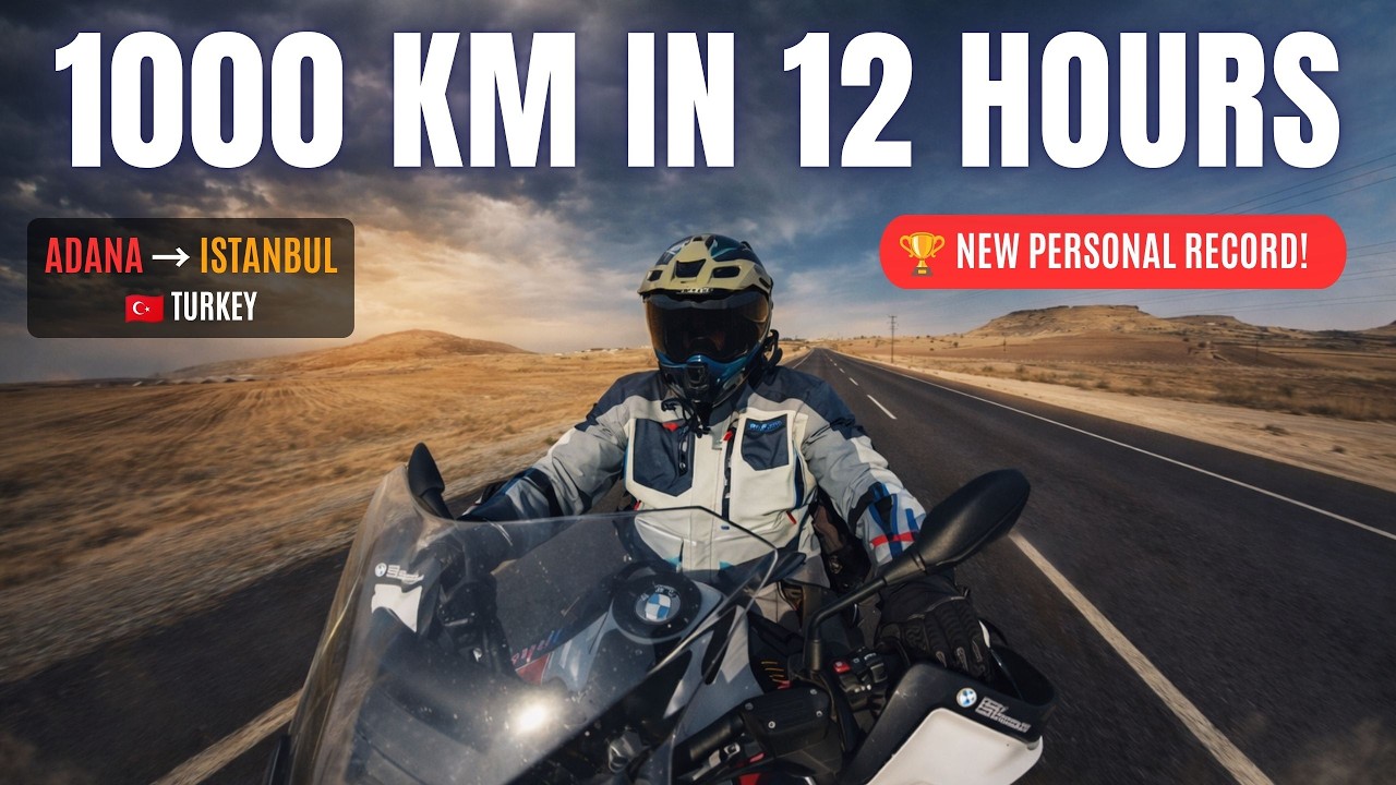 1000KM in 12 Hours 😱 Adana to Istanbul Record Ride | Around Turkey