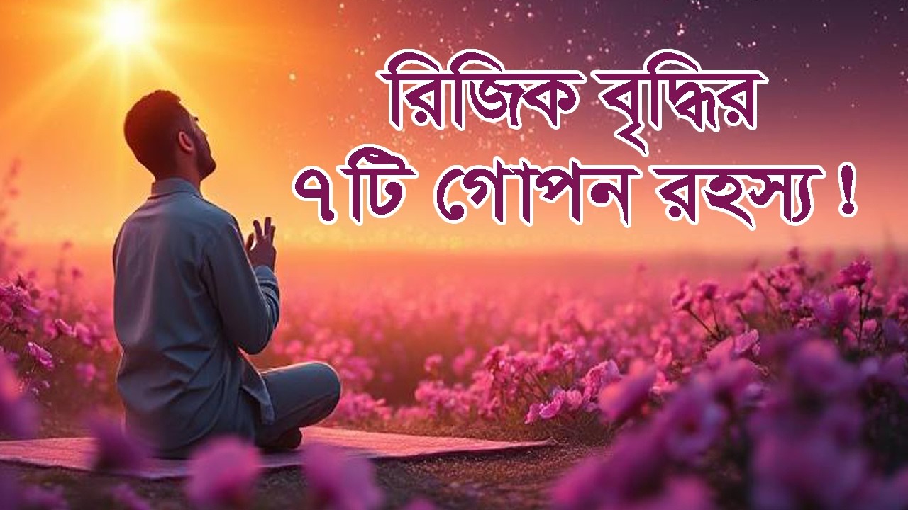 রিজিক বৃদ্ধির ৭টি গোপন রহস্য! 7 Secrets to Unlimited Rizq Growth. #আলোরপথে #আল্লাহরসাহায্য