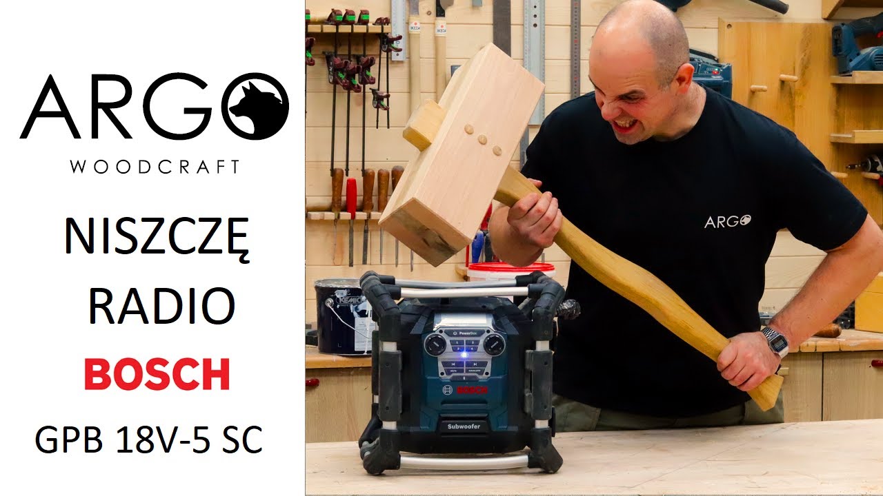 295 - test wytrzymałości Radio Bosch GPB 18V-5 / DROP TEST