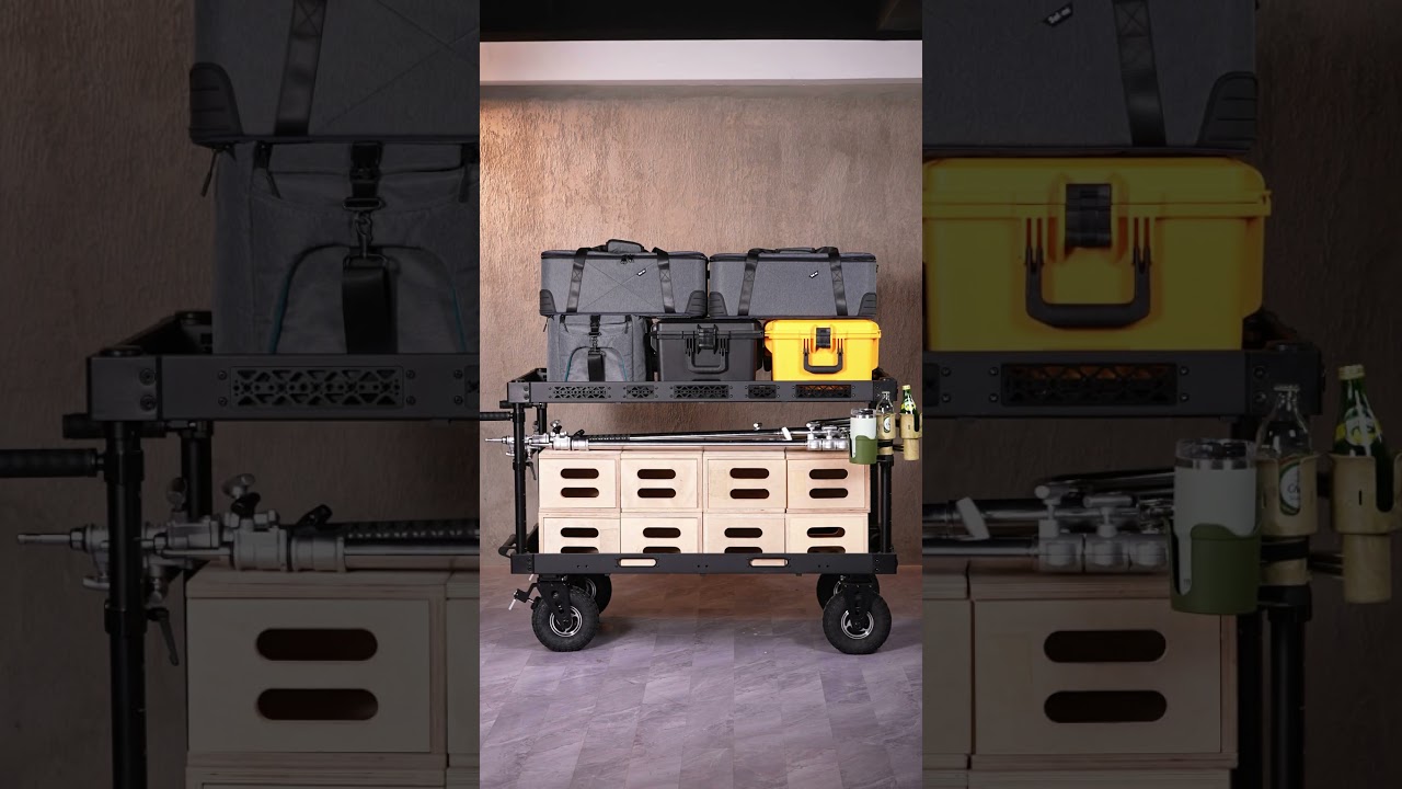 Turn your Production Cart into an cinema equipment transport cart!