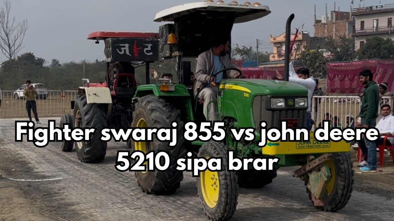 Fighter swaraj 855 ❤️Vs john deere 5210 💚sipa brar|jdlc group🚀|baliana tractor tochan 🚜|855 vs 5210
