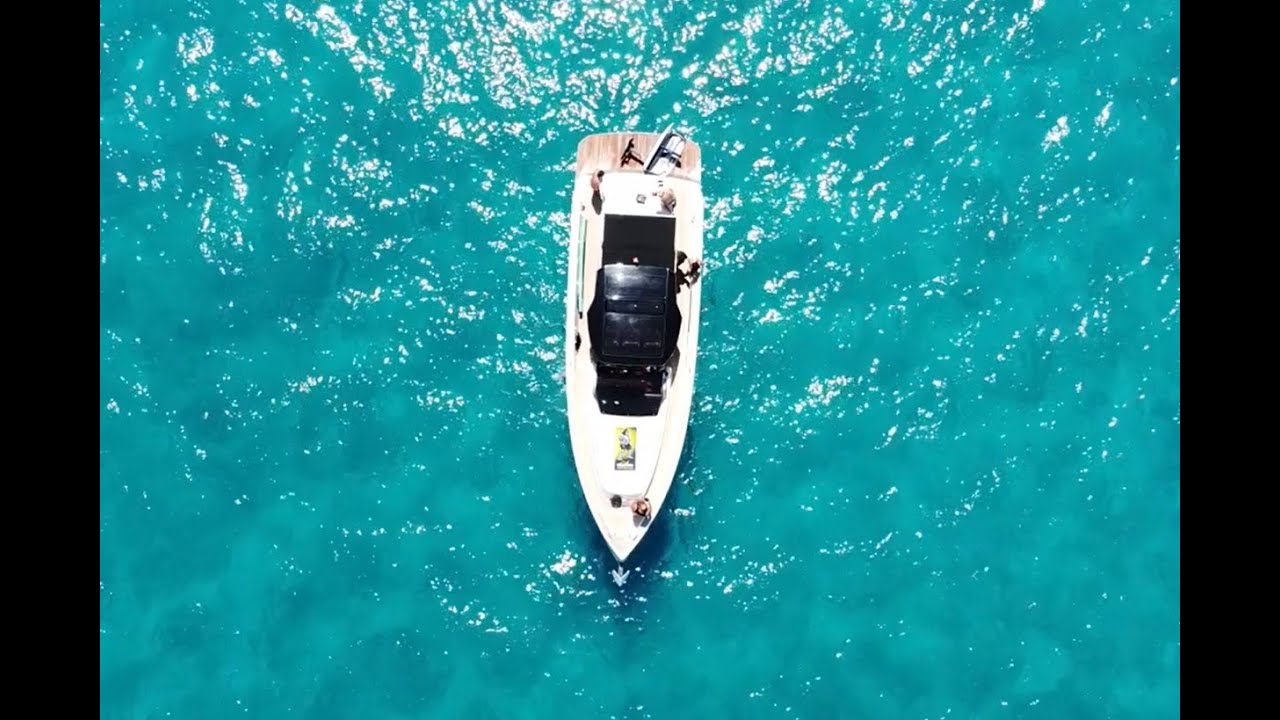 Drone flight Formentera - Balearic Islands boat trip with Traffic Captain, Siroko and JulModels crew