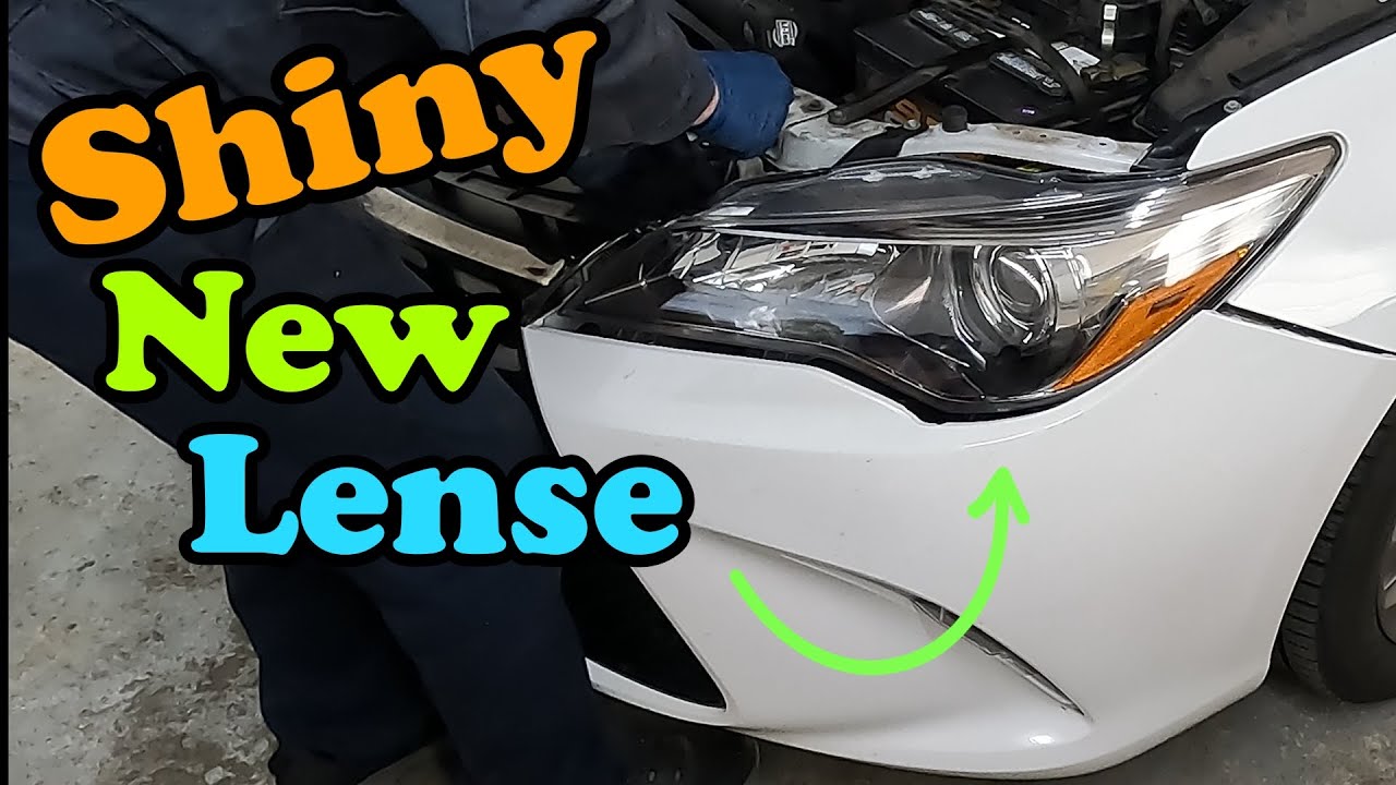 2015-2017 Toyota Camry Headlight Lense Assembly Replacement How To DIY